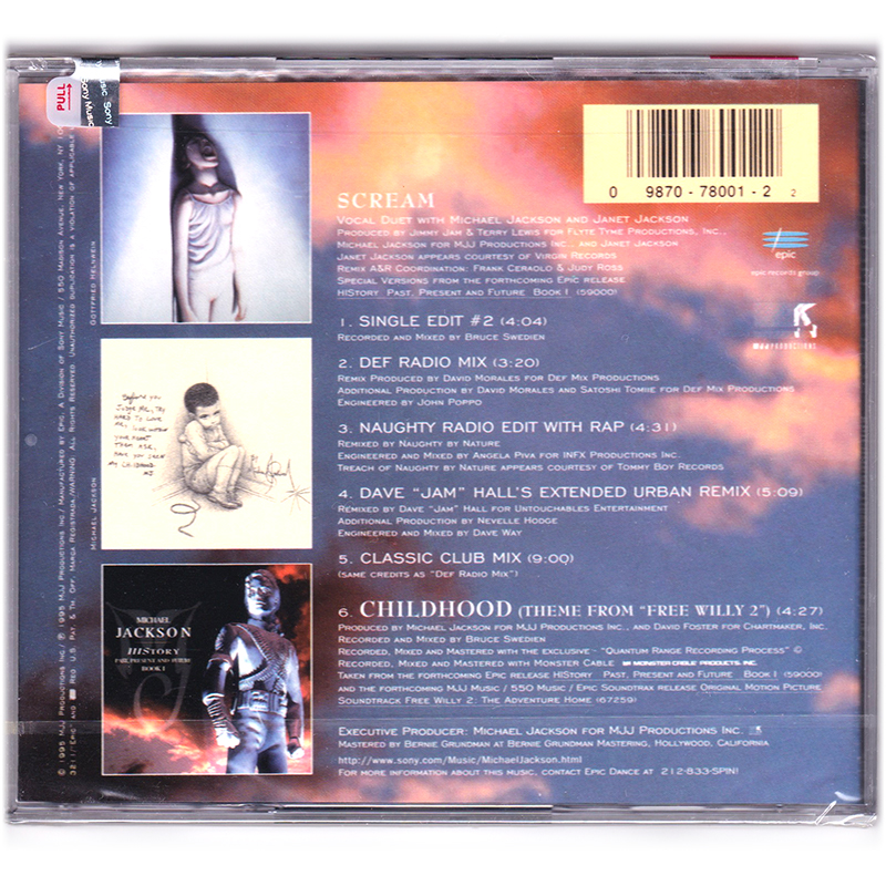 Michael Jackson | Scream | CD single (49K 78001)